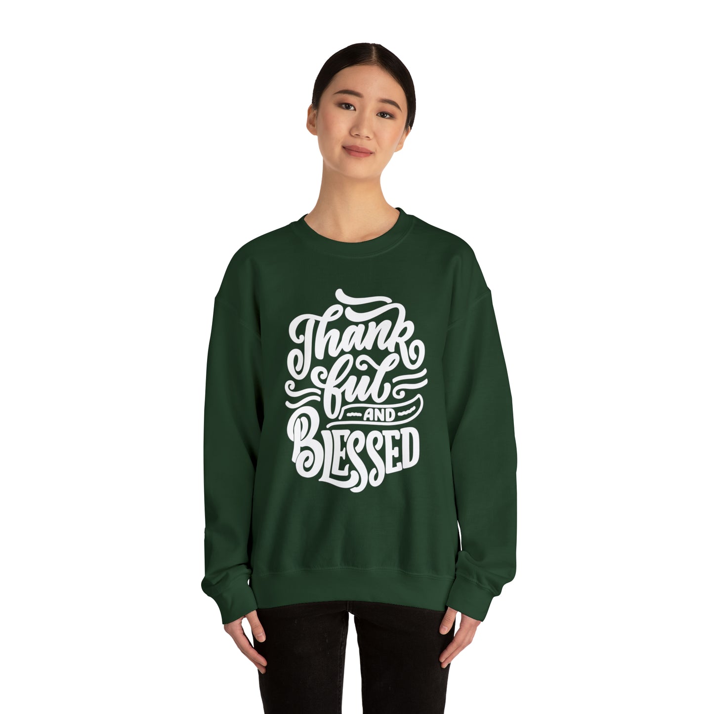 Thankful & Blessed | Unisex Heavy Blend™ Crewneck Sweatshirt