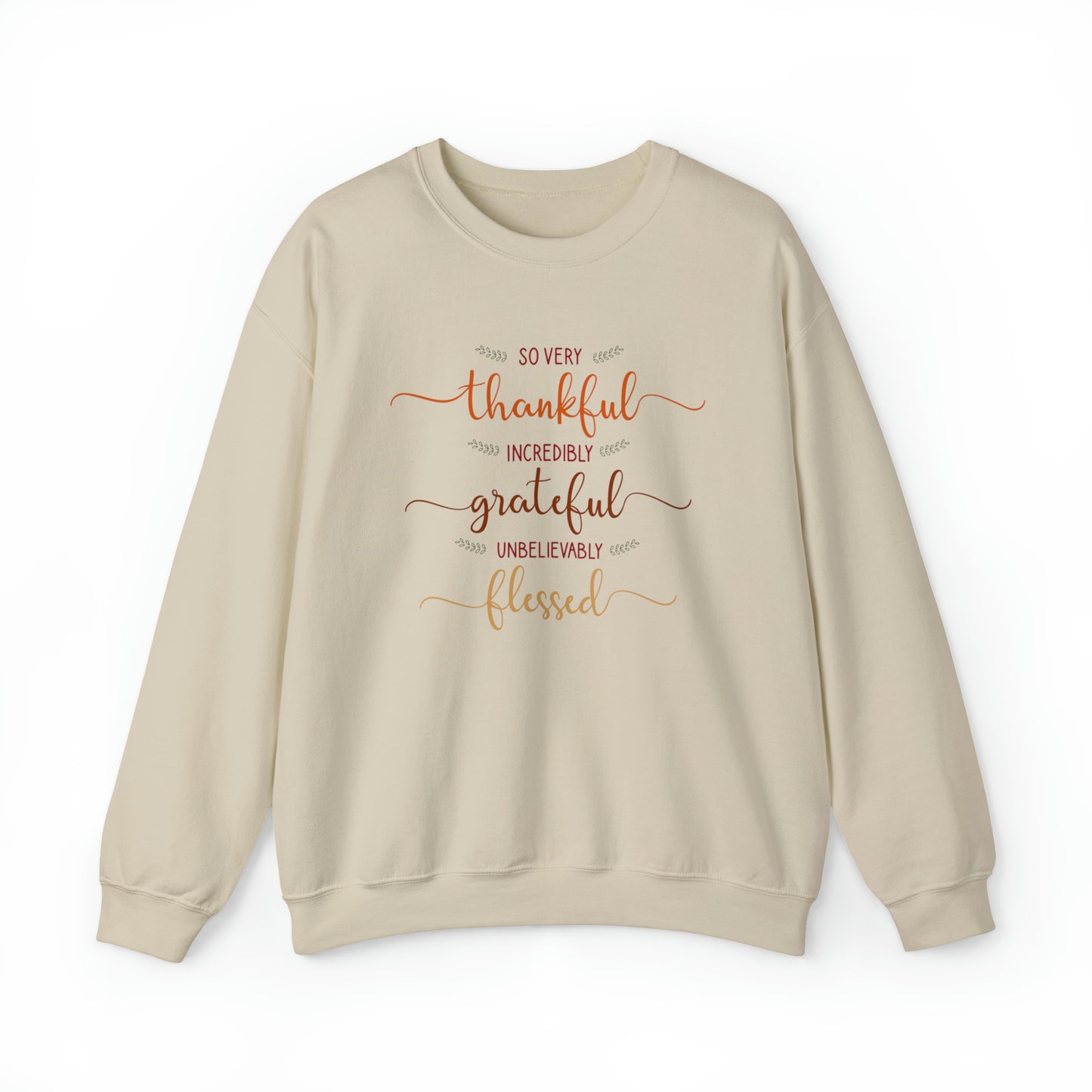 Thankful Grateful & Blessed Yes! | Unisex Heavy Blend™ Crewneck Sweatshirt