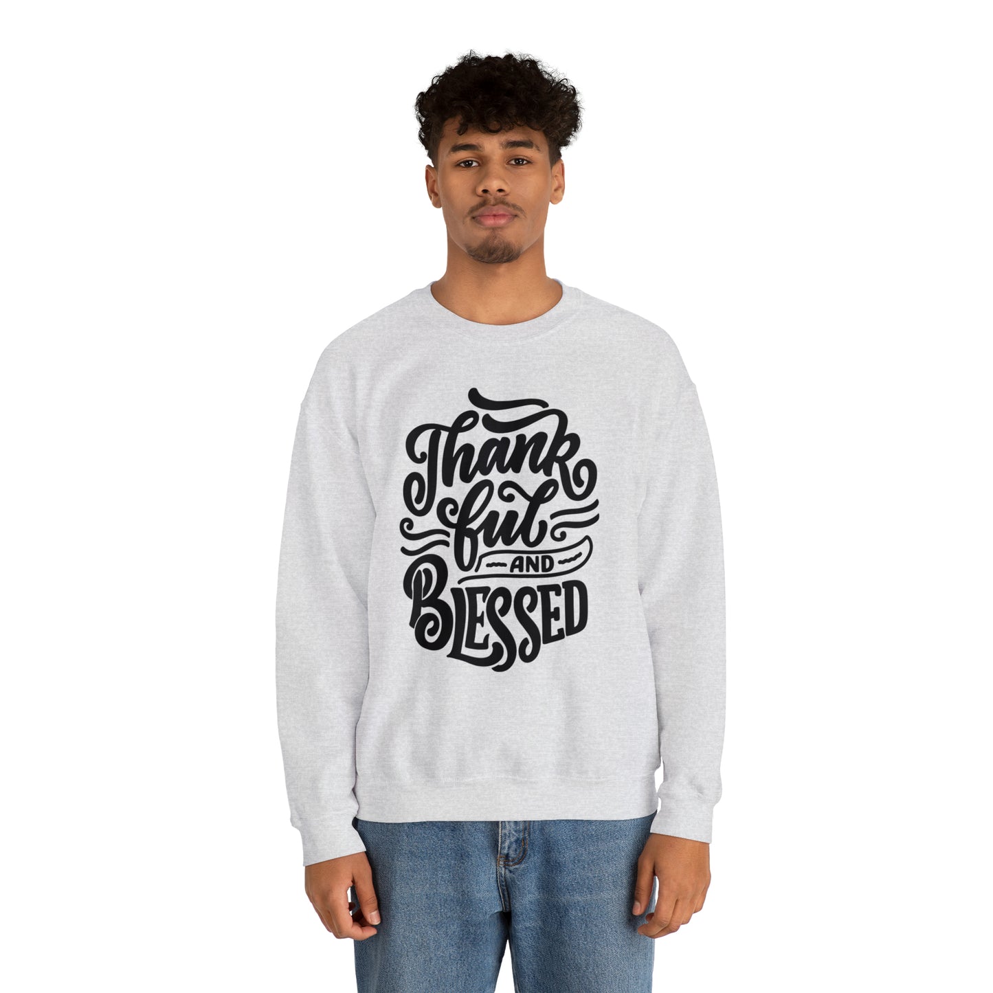 Thankful & Blessed | Unisex Heavy Blend™ Crewneck Sweatshirt