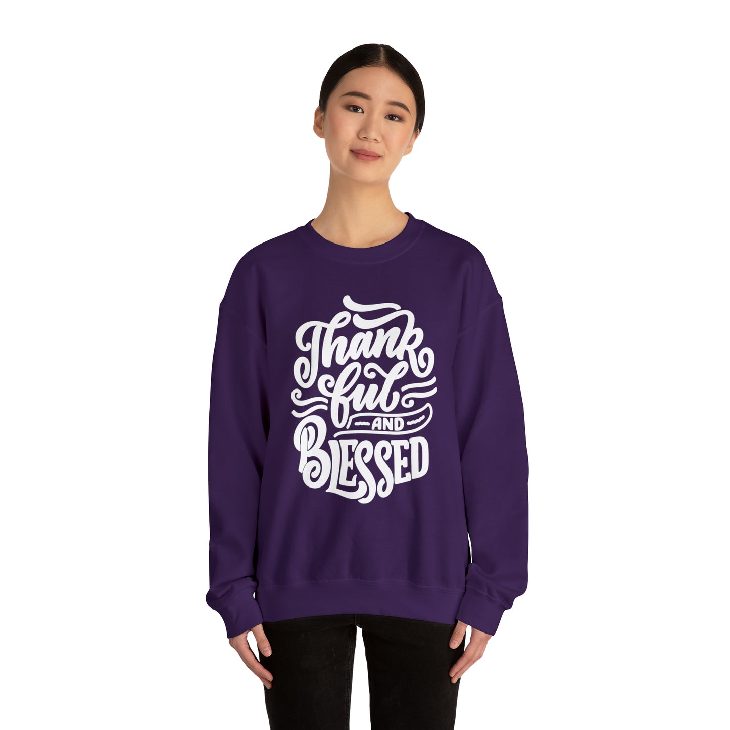 Thankful & Blessed | Unisex Heavy Blend™ Crewneck Sweatshirt