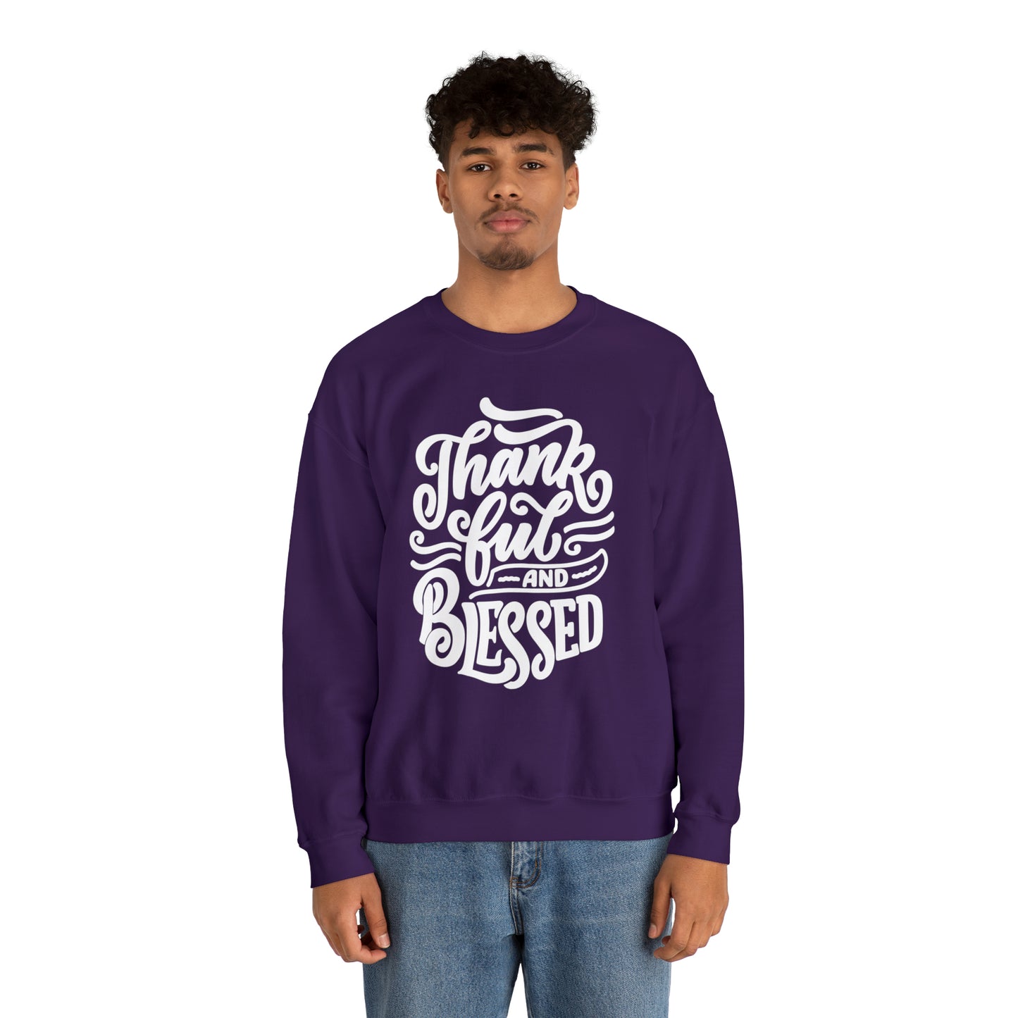 Thankful & Blessed | Unisex Heavy Blend™ Crewneck Sweatshirt