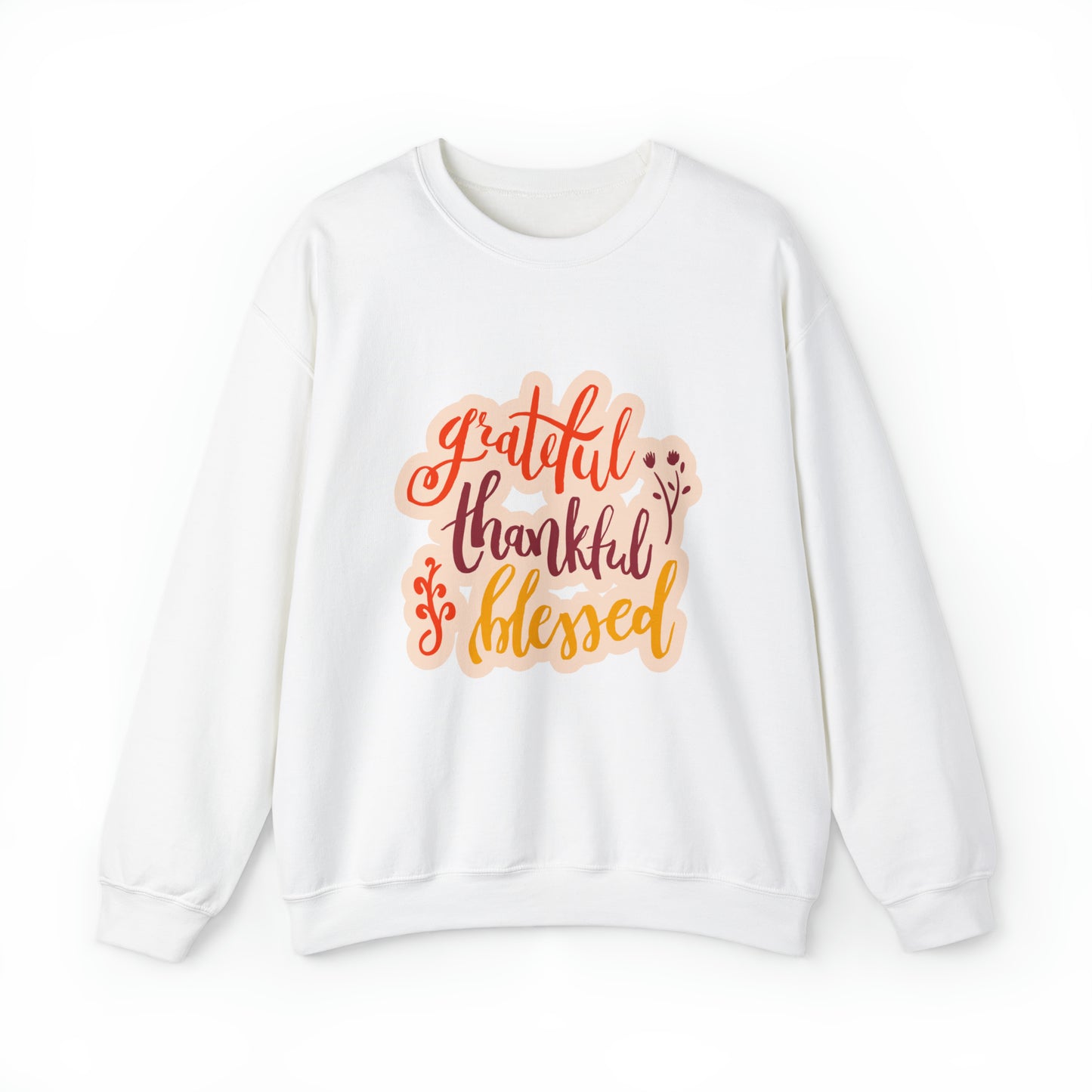 Grateful Thankful and Blessed | Unisex Heavy Blend™ Crewneck Sweatshirt