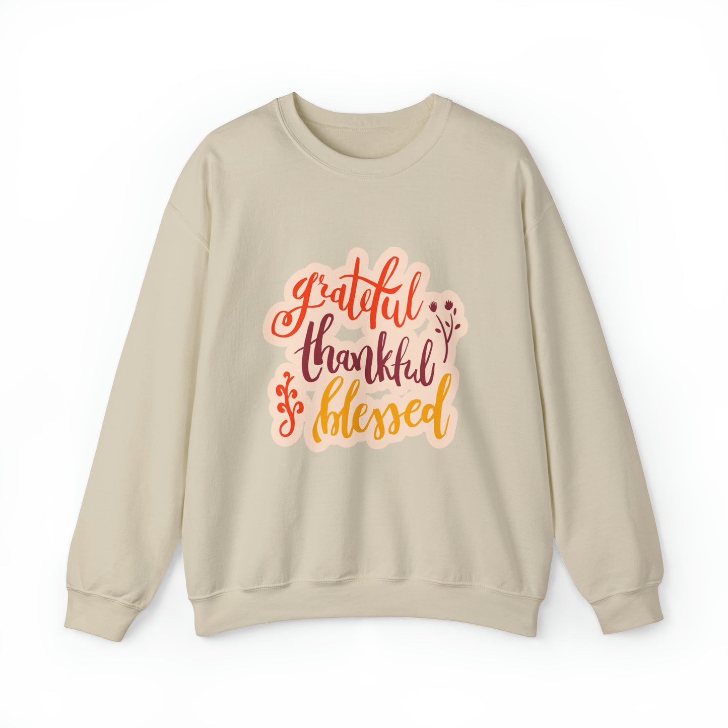 Grateful Thankful and Blessed | Unisex Heavy Blend™ Crewneck Sweatshirt