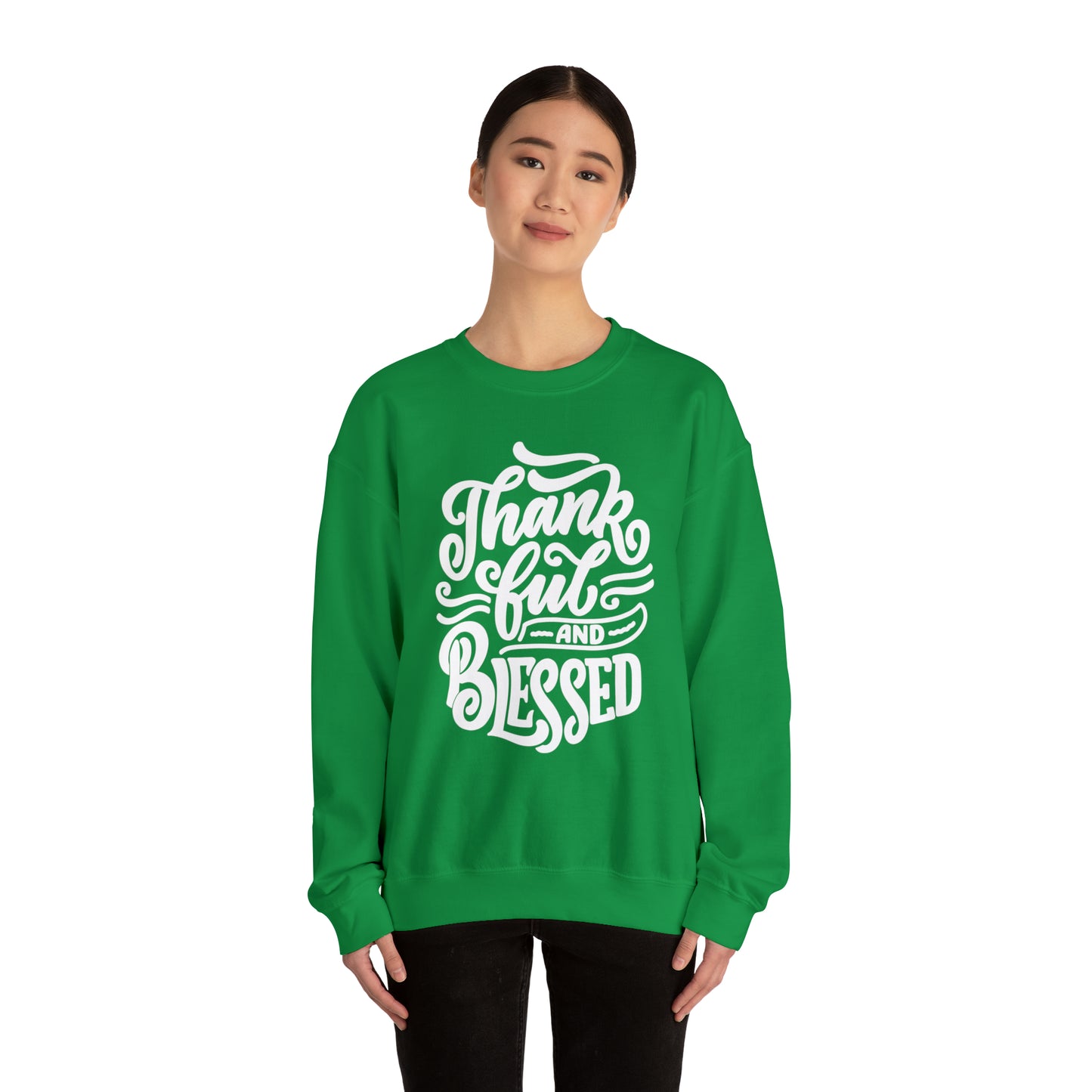 Thankful & Blessed | Unisex Heavy Blend™ Crewneck Sweatshirt