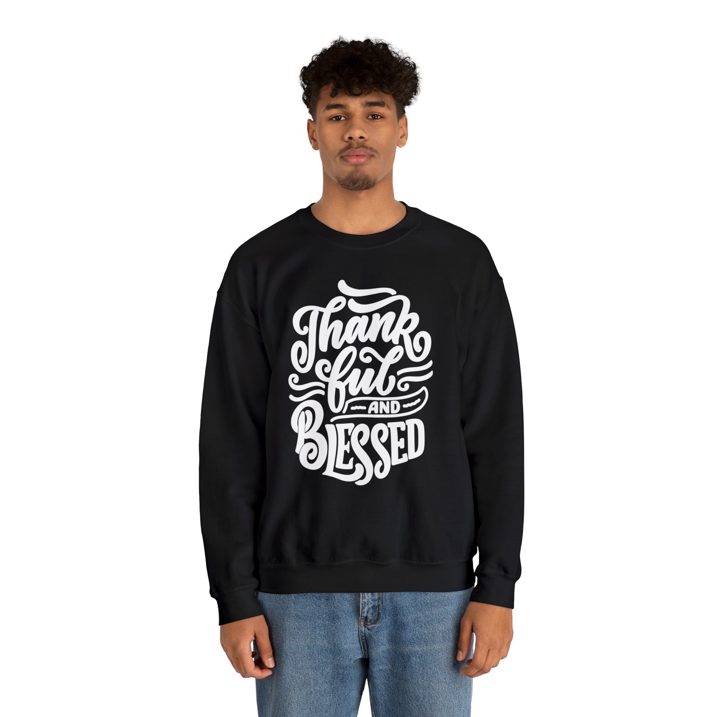 Thankful & Blessed | Unisex Heavy Blend™ Crewneck Sweatshirt