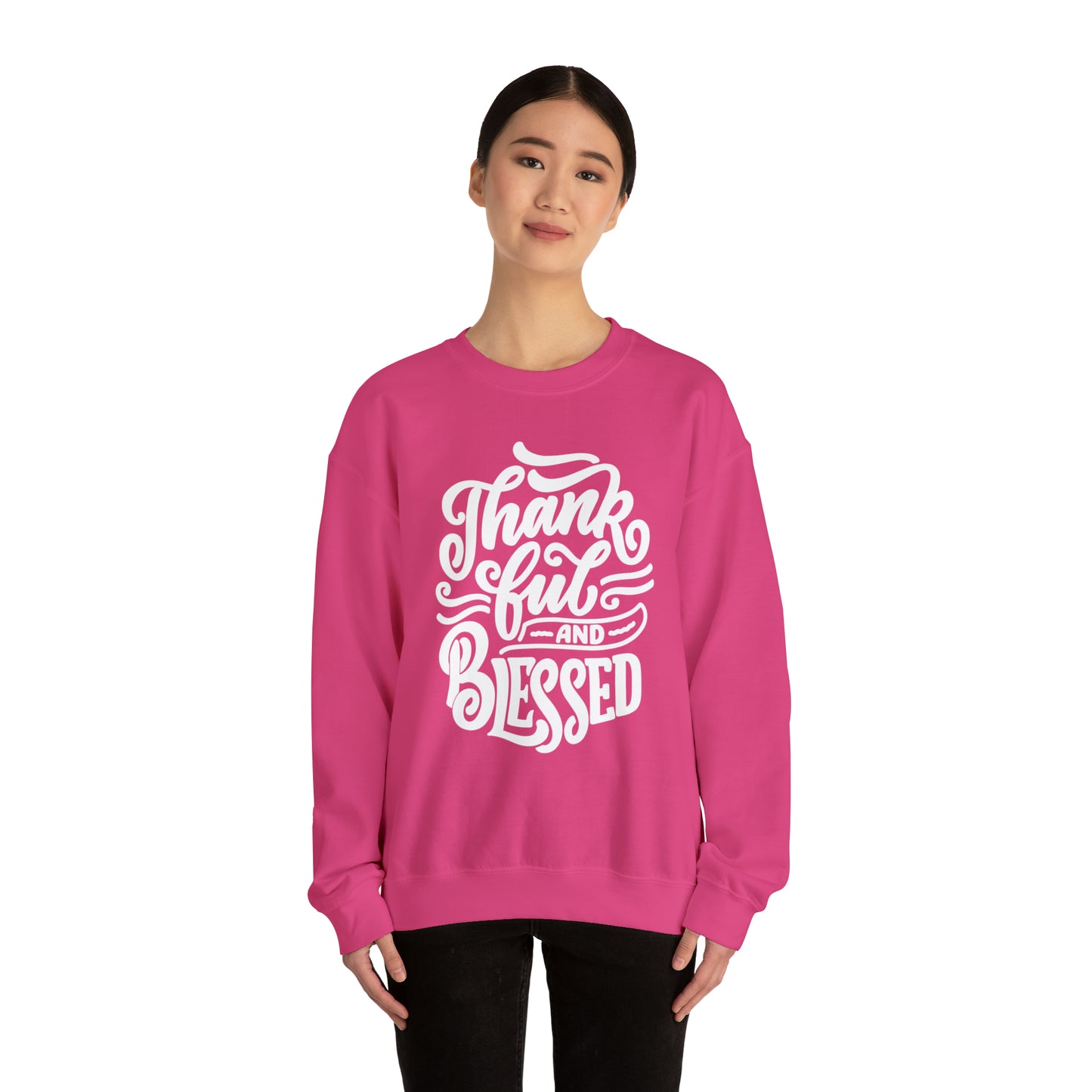 Thankful & Blessed | Unisex Heavy Blend™ Crewneck Sweatshirt