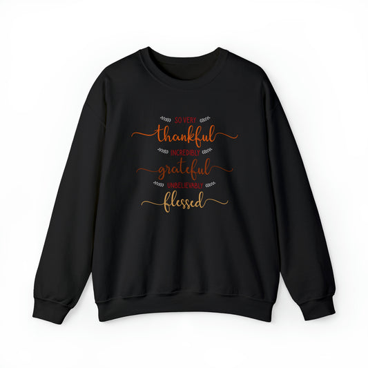 Thankful Grateful & Blessed Yes! | Unisex Heavy Blend™ Crewneck Sweatshirt