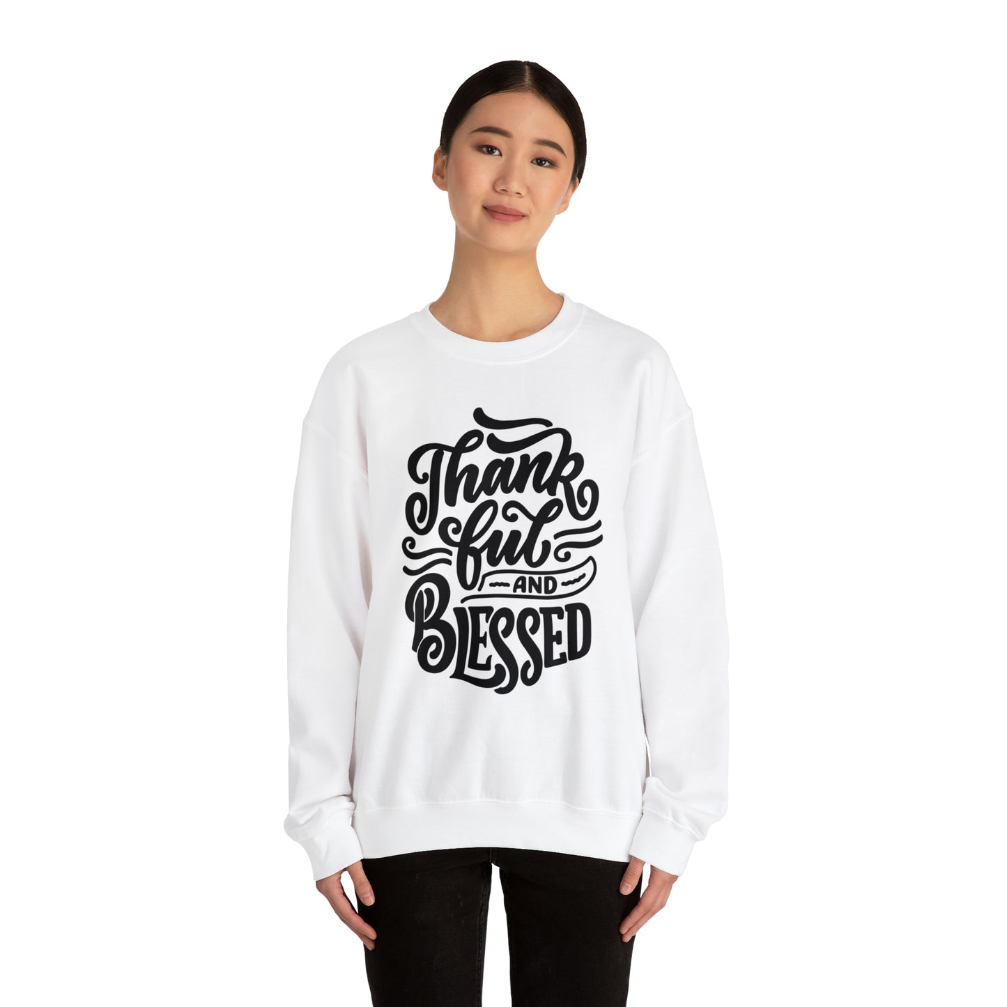 Thankful & Blessed | Unisex Heavy Blend™ Crewneck Sweatshirt