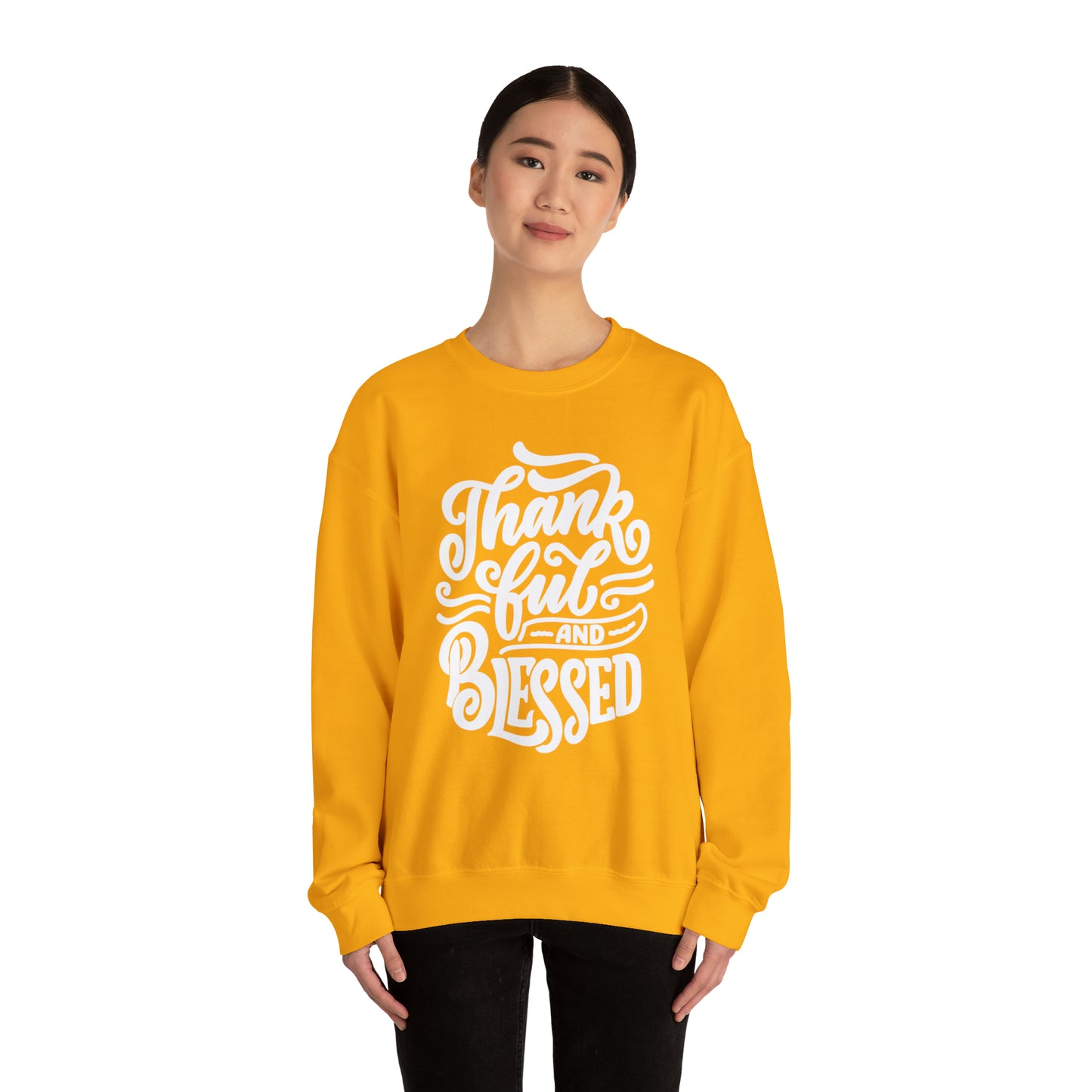 Thankful & Blessed | Unisex Heavy Blend™ Crewneck Sweatshirt