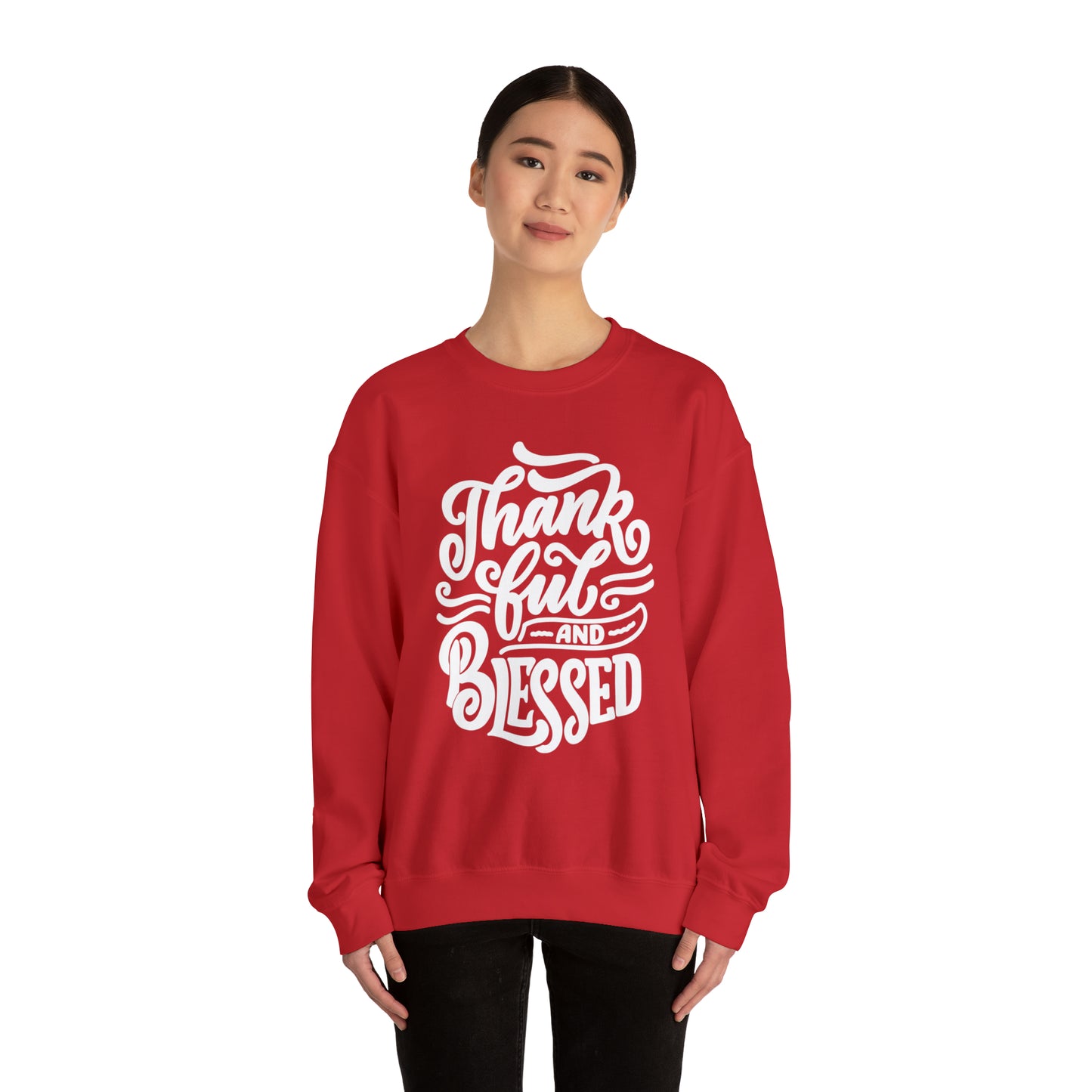 Thankful & Blessed | Unisex Heavy Blend™ Crewneck Sweatshirt