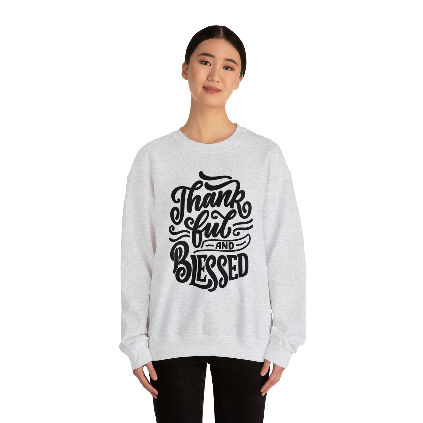 Thankful & Blessed | Unisex Heavy Blend™ Crewneck Sweatshirt