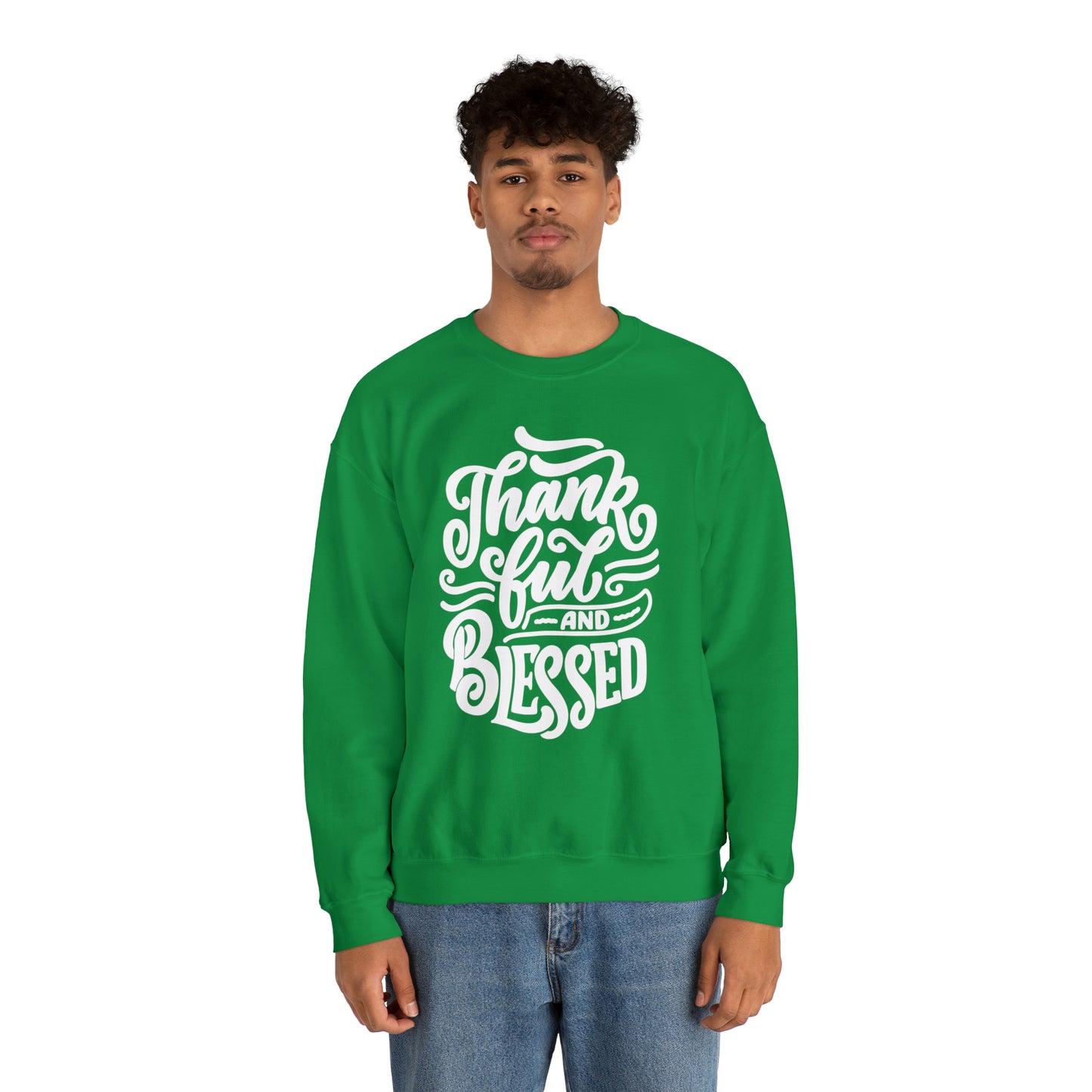 Thankful & Blessed | Unisex Heavy Blend™ Crewneck Sweatshirt