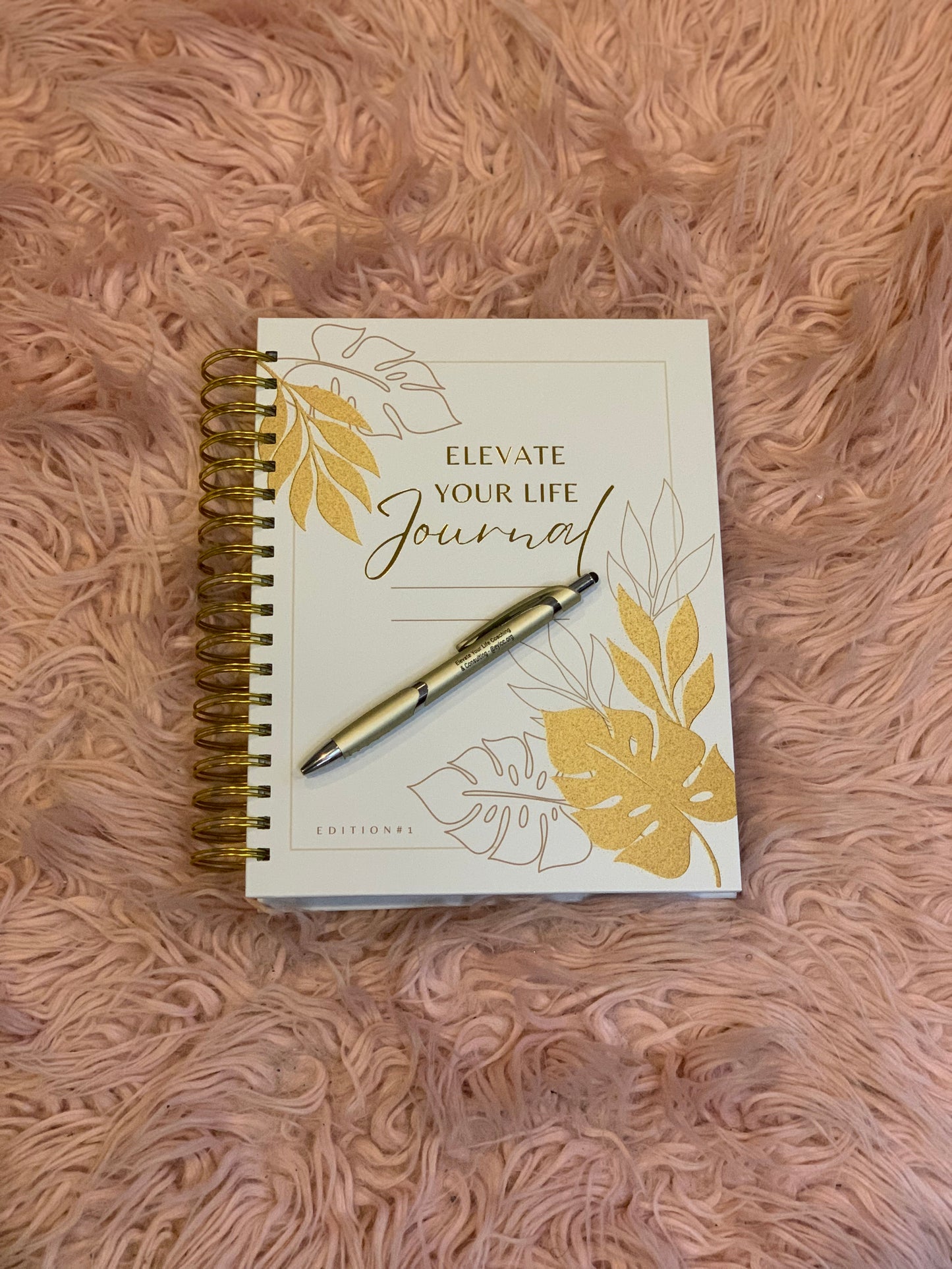 Elevate Your Life Guided Journal - 8x10 Hardcover, Undated - Stylus Pen Included