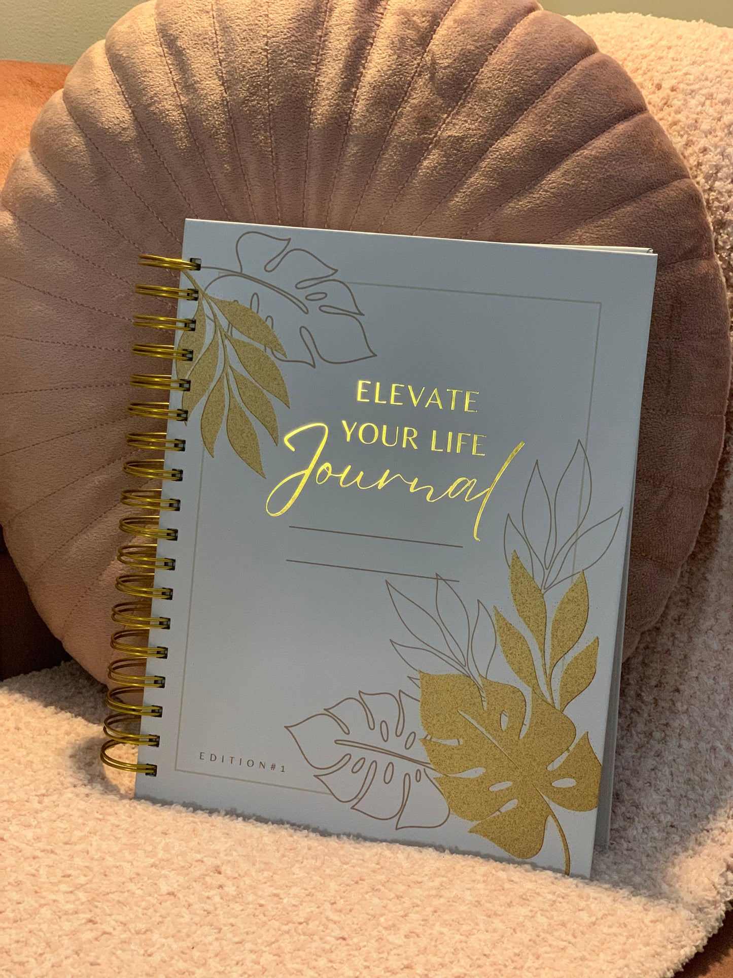 Elevate Your Life Guided Journal - 8x10 Hardcover, Undated - Stylus Pen Included